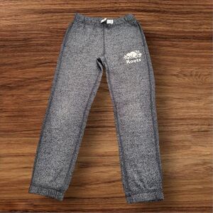 Roots Kids Sweatpants‎ Salt and Pepper Gray Elastic Waist Unisex Casual